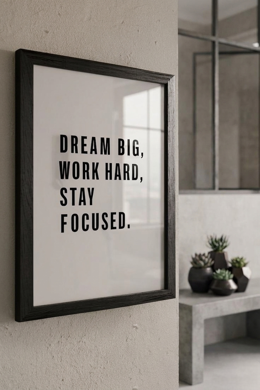 Motivational Wall Frame For Home And Workplace 8x6 Inches Wall Frame Motivational Quote
