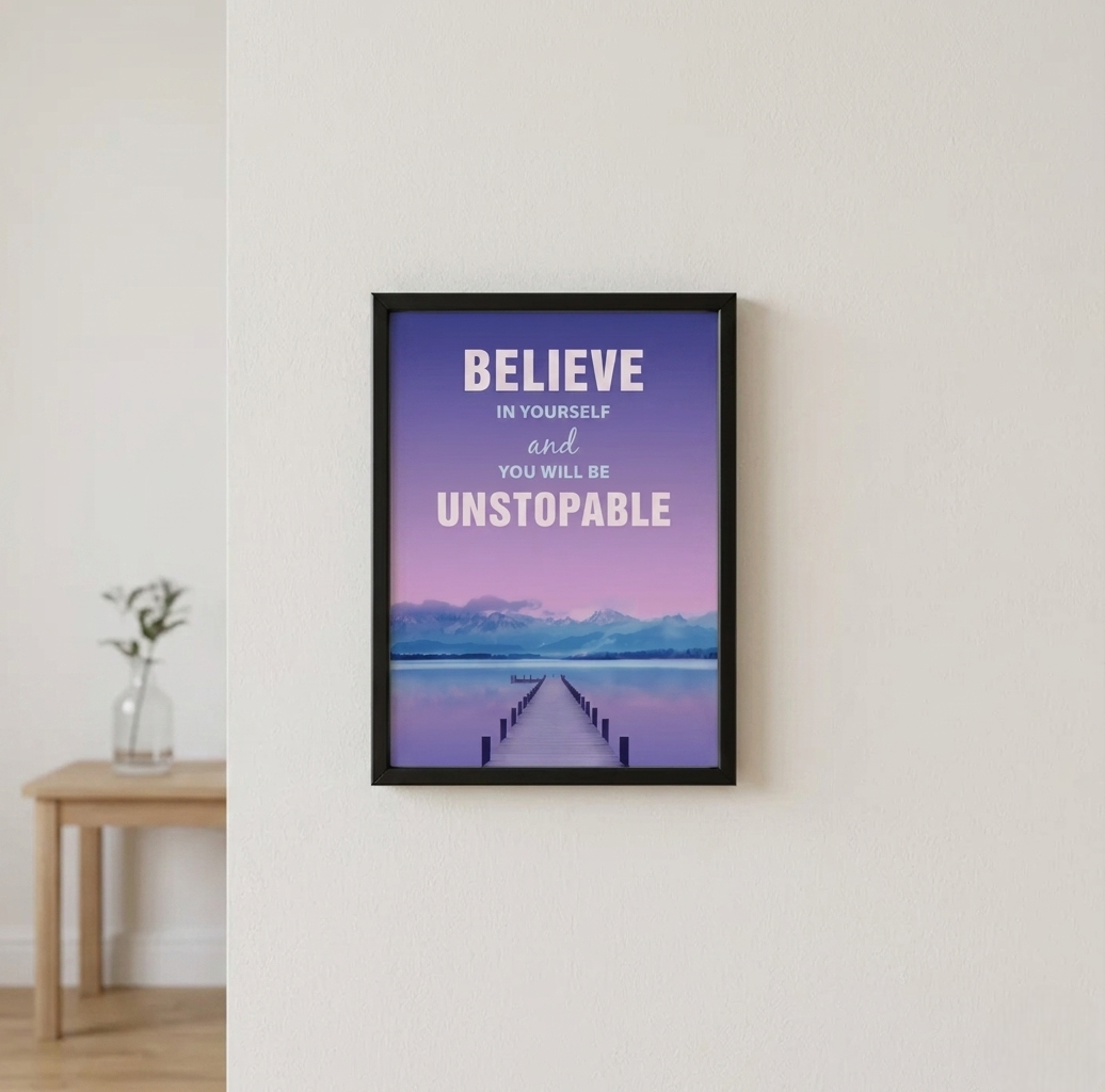 Motivational Wall Frame For Home And Workplace 8x6 Inches Wall Frame Motivational Quote
